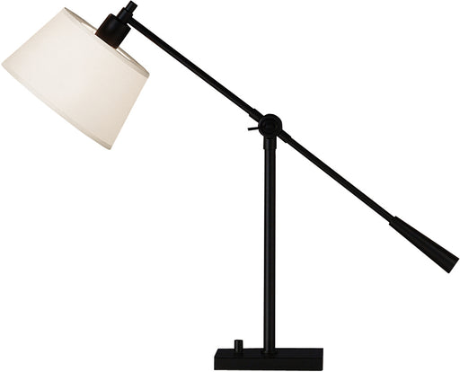 Robert Abbey - 1833 - One Light Table Lamp - Real Simple - Matte Black Powder Coat over Steel