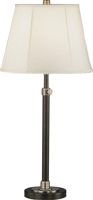 Robert Abbey - 1841W - One Light Table Lamp - Bruno - Lead Bronze w/ Ebonized Nickel