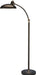 Robert Abbey - 1847 - One Light Floor Lamp - Bruno - Lead Bronze w/ Ebonized Nickel