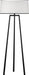 Robert Abbey - 2171 - One Light Floor Lamp - Rico Espinet Shinto - Wrought Iron