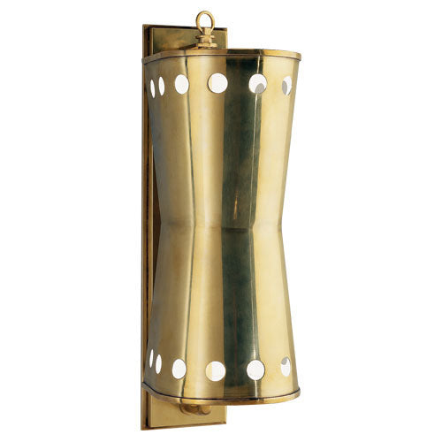 Robert Abbey - 405 - One Light Table Lamp - Oculus - Warm Brass w/ White Marble Base