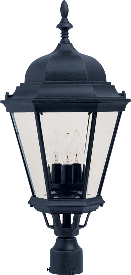 Maxim - 1007BK - Three Light Outdoor Pole/Post Lantern - Westlake - Black