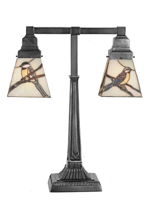 Meyda Tiffany - 107400 - Two Light Table Lamp - Backyard Friends - Cafe-Noir