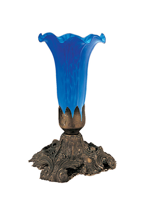Meyda Tiffany - 11262 - One Light Accent Lamp - Blue Pond Lily - Antique