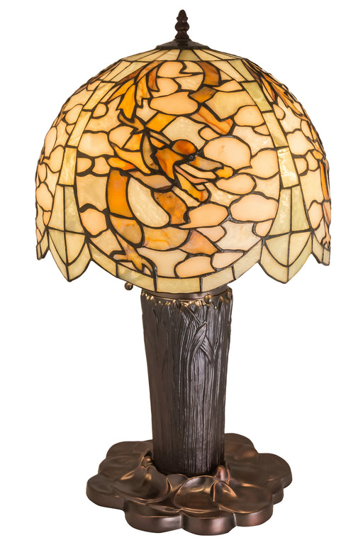 Meyda Tiffany - 27567 - Three Light Table Lamp - Chinese Dragon - Brown