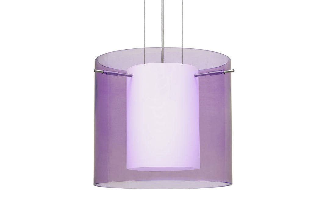 Besa - 1KG-A18407-SN - One Light Pendant - Pahu - Satin Nickel
