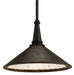 Currey and Company - 9056 - One Light Pendant - Manuscript - Molé Black