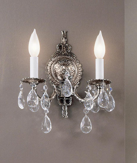 Classic Lighting - 5222 MS I - Two Light Wall Sconce - Barcelona - Millennium Silver