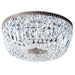 Classic Lighting - 52518 MS CP - Five Light Flush/Semi-Flush Mount - Crystal Baskets - Millennium Silver