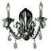 Classic Lighting - 57202 MS C - Two Light Wall Sconce - Princeton II - Millennium Silver