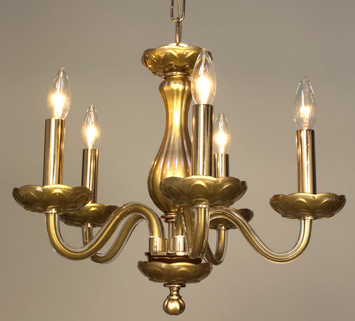 Classic Lighting - 82045 GLD - Five Light Chandelier - Monaco - Gold Painted
