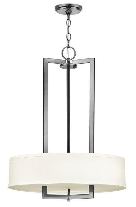 Hinkley - 3203AN - Three Light Pendant - Hampton - Antique Nickel
