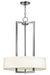 Hinkley - 3203AN - Three Light Pendant - Hampton - Antique Nickel