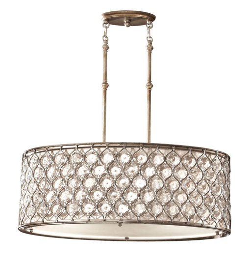 Generation Lighting - F2569/3BUS - Three Light Chandelier - Feiss - Lucia - Burnished Silver