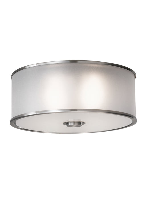 Generation Lighting - FM291BS - Two Light Flush Mount - Casual Luxury - Brushed Steel