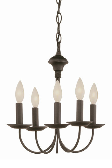 Trans Globe Imports - 9015 ROB - Five Light Chandelier - Candle - Rubbed Oil Bronze