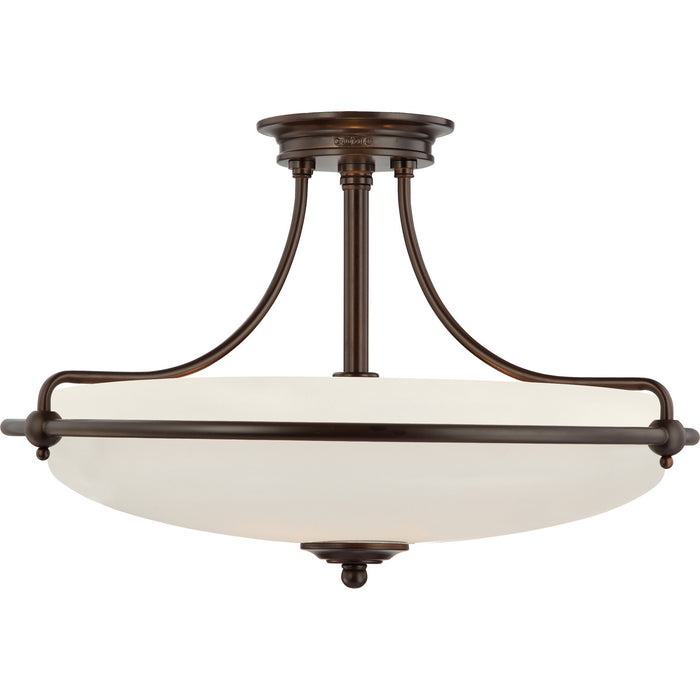 Four Light Semi-Flush Mount from the Griffin collection in Palladian Bronze finish