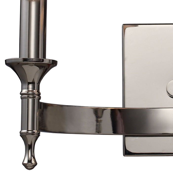 Two Light Wall Sconce from the Pembroke collection in Polished Nickel finish