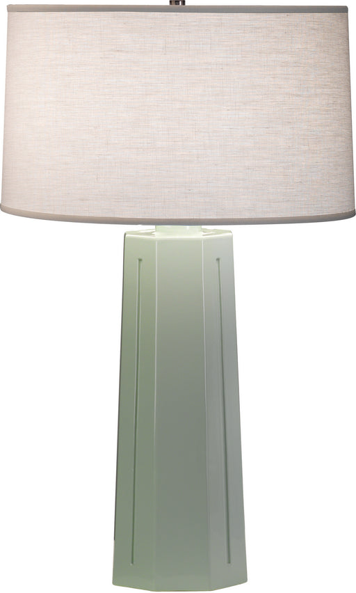 Robert Abbey - 977 - One Light Table Lamp - Mason - Celadon Glazed Ceramic
