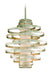 Corbett Lighting - 128-43 - Three Light Pendant - Vertigo - Modern Silver Leaf