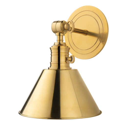 Hudson Valley - 8321-AGB - One Light Wall Sconce - Garden City - Aged Brass