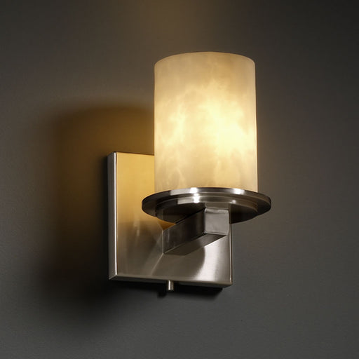 Justice Designs - CLD-8771-10-NCKL - Wall Sconce - Clouds - Brushed Nickel