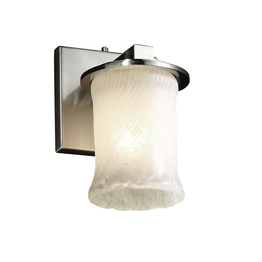 Justice Designs - GLA-8771-16-WHTW-NCKL - Wall Sconce - Veneto Luce™ - Brushed Nickel
