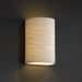 Justice Designs - PNA-1265W-WAVE - Lantern - Porcelina™ - Faux Porcelain Resin