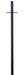 Acclaim Lighting - 98BK - 7 ft. Smooth with Crossarm and Convenience Outlet Lamp Post - Direct Burial Lamp Posts - Matte Black
