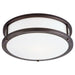 Access - 50081-BRZ/OPL - Three Light Flush Mount - Conga - Bronze