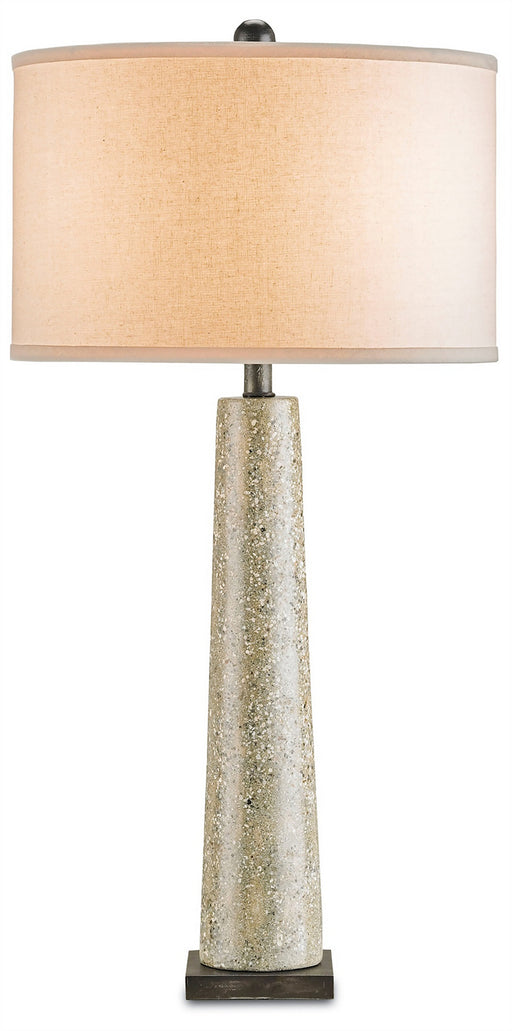 Currey and Company - 6388 - One Light Table Lamp - Epigram - Polished Concrete/Aged Steel