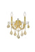 Elegant Lighting - 2800W2G-GT/RC - Two Light Wall Sconce - Maria Theresa - Gold