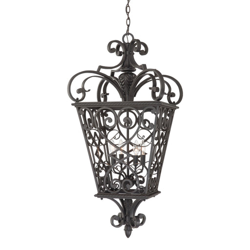 Quoizel - FQ1920MK01 - Four Light Outdoor Hanging Lantern - Fort Quinn - Marcado Black
