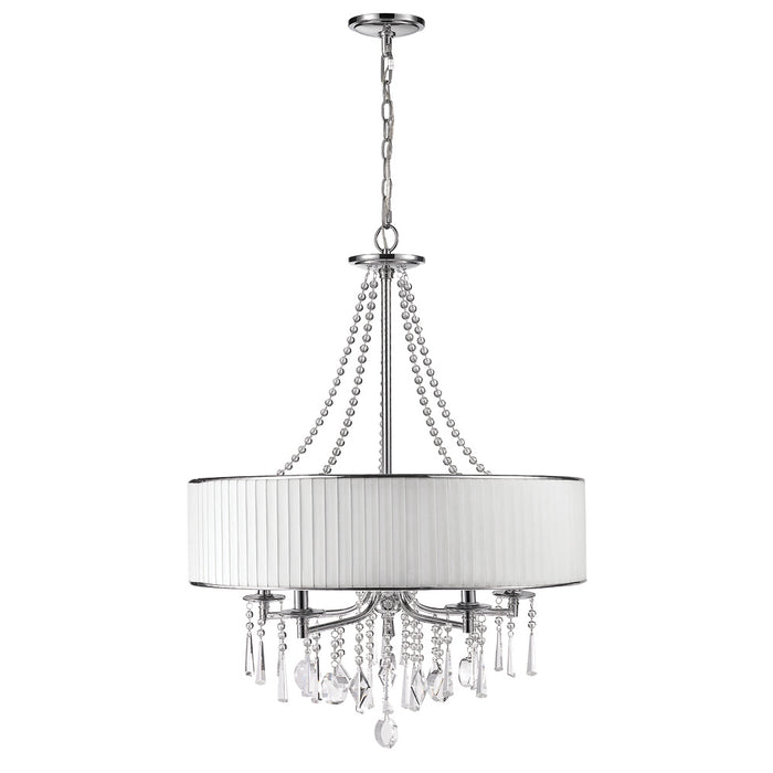 Five Light Chandelier from the Echelon collection in Chrome finish