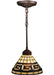 Meyda Tiffany - 109063 - One Light Mini Pendant - Greek Key - Cafe-Noir