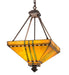 Meyda Tiffany - 112757 - Four Light Inverted Pendant - Prairie Corn - Mahogany Bronze