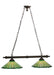 Meyda Tiffany - 77695 - Two Light Island Pendant - Caprice - Craftsman Brown