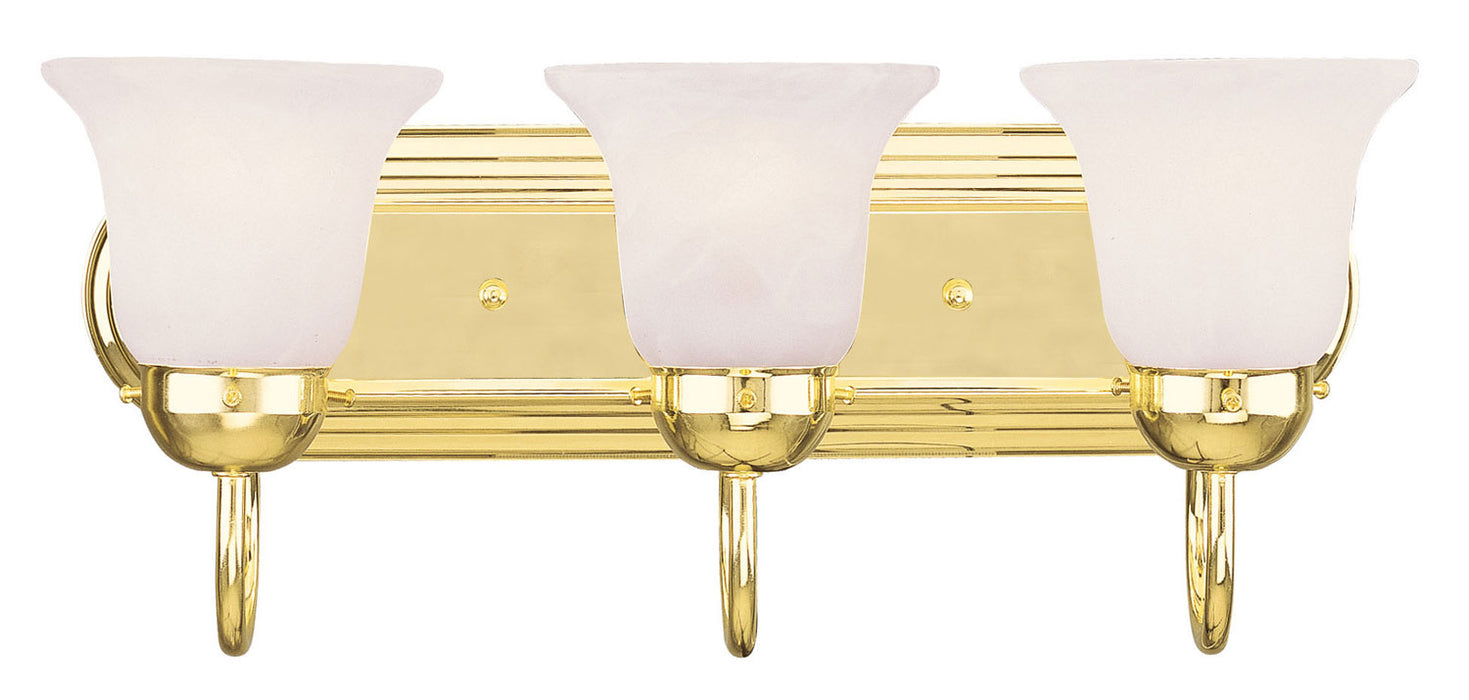 Livex Lighting - 1073-02 - Three Light Bath Vanity - Riviera - Polished Brass