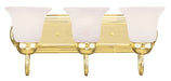 Livex Lighting - 1073-02 - Three Light Bath Vanity - Riviera - Polished Brass