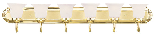 Livex Lighting - 1076-02 - Six Light Bath Vanity - Riviera - Polished Brass