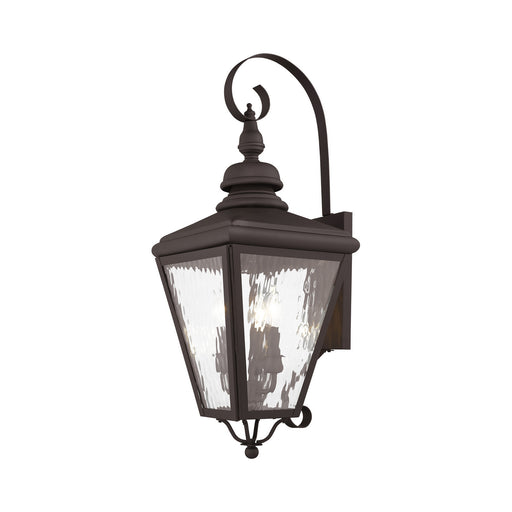 Livex Lighting - 2033-07 - Three Light Outdoor Wall Lantern - Cambridge - Bronze