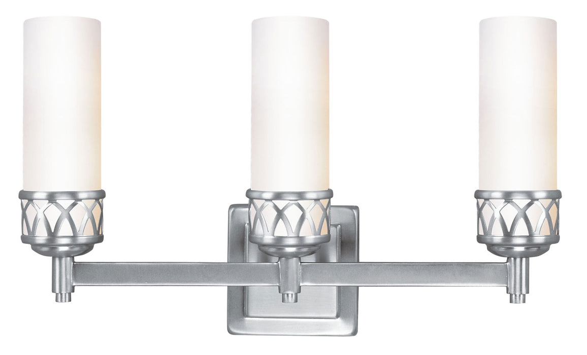 Livex Lighting - 4723-91 - Three Light Bath Vanity - Westfield - Brushed Nickel