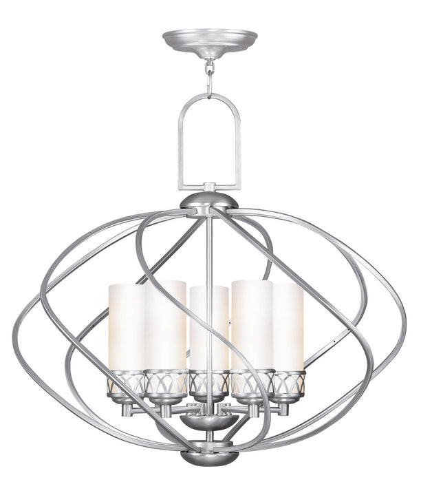 Livex Lighting - 4725-91 - Five Light Chandelier - Westfield - Brushed Nickel