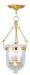 Livex Lighting - 5063-02 - Three Light Pendant - Jefferson - Polished Brass