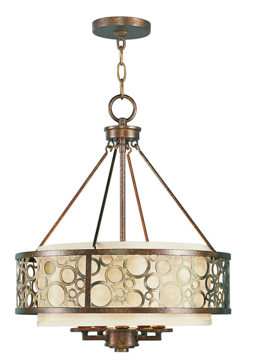 Livex Lighting - 8675-64 - Five Light Chandelier - Avalon - Palacial Bronze with Gilded Accents