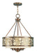 Livex Lighting - 8675-64 - Five Light Chandelier - Avalon - Palacial Bronze with Gilded Accents
