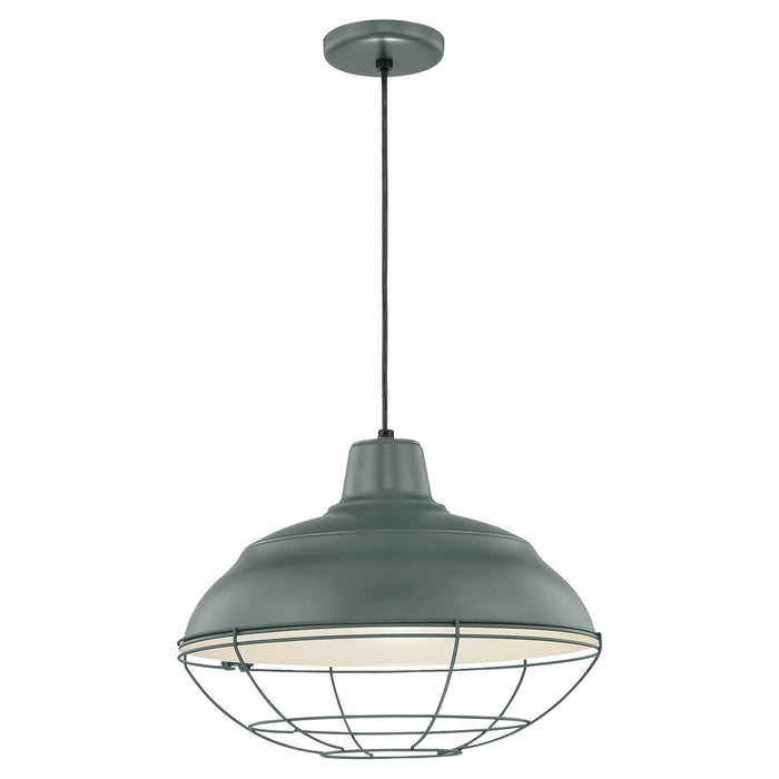Millennium - RWHC17-SG - One Light Pendant - R Series - Satin Green