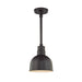 Millennium - RDBS10-SB - One Light Pendant - R Series - Satin Black