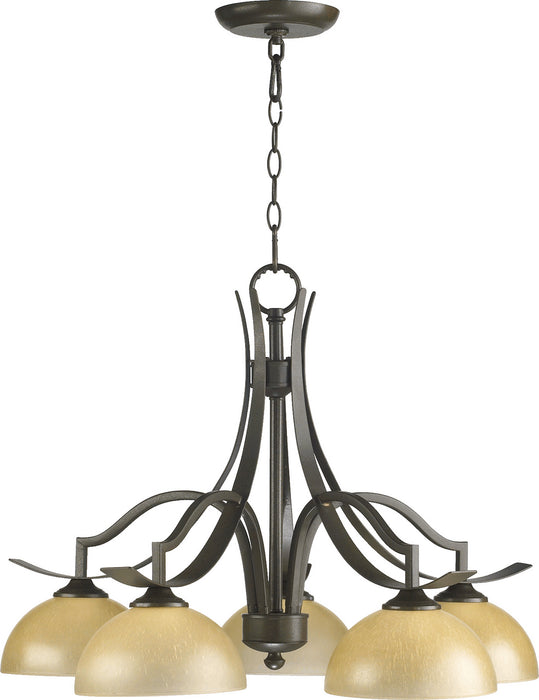 Quorum - 6496-5-86 - Five Light Chandelier - Atwood - Oiled Bronze