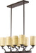 Quorum - 6596-8-86 - Eight Light Island Pendant - Atwood - Oiled Bronze
